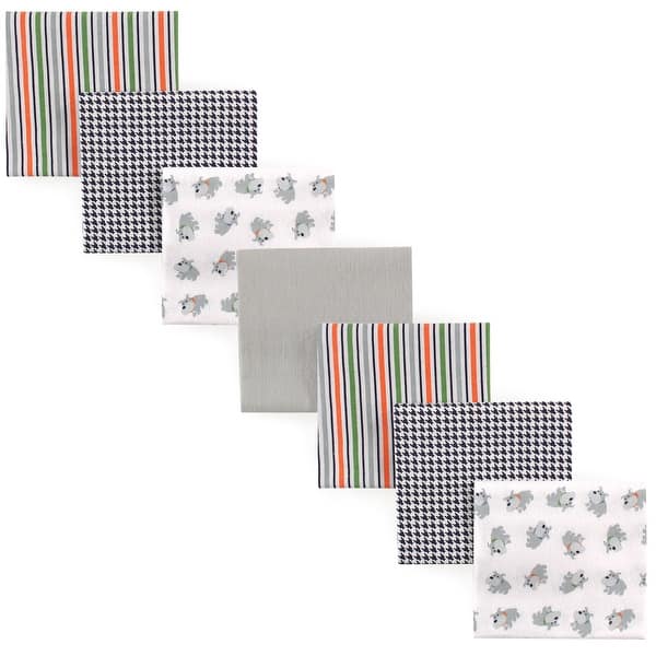 slide 1 of 1, Luvable Friends Baby Boy Cotton Flannel Receiving Blankets, Dog 7-Pack, One Size - Dog 7-Pack - One Size Dog 7-Pack - One Size