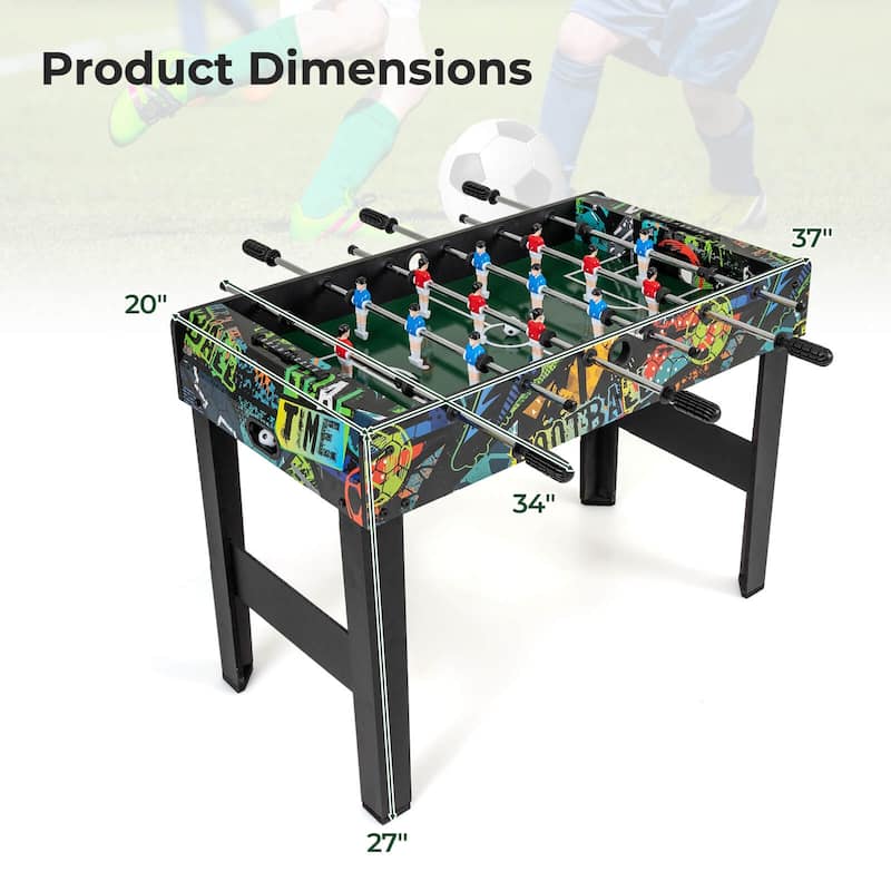 Costway 37" Mini Foosball Table 2-in-1 Game Table with Detachable Legs - See Details