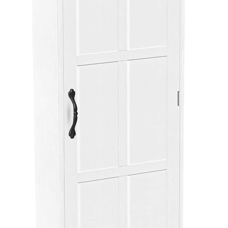 Moasis 47.2"Height Essentials In-Wall Recessed Ironing Board Cabinet with 4 Storage Shelves