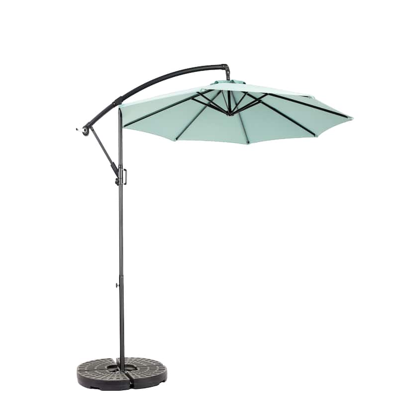Topcraft 10ft Offset Hanging Market Patio Umbrella