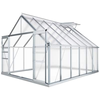 Moasis Polycarbonate Walk-in Hobby Garden Greenhouse with Aluminum Frame