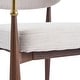 preview thumbnail 11 of 13, Christopher Knight Home - GlamCore Modern Upholstered Metal Base Dining Chairs with Gold Accents