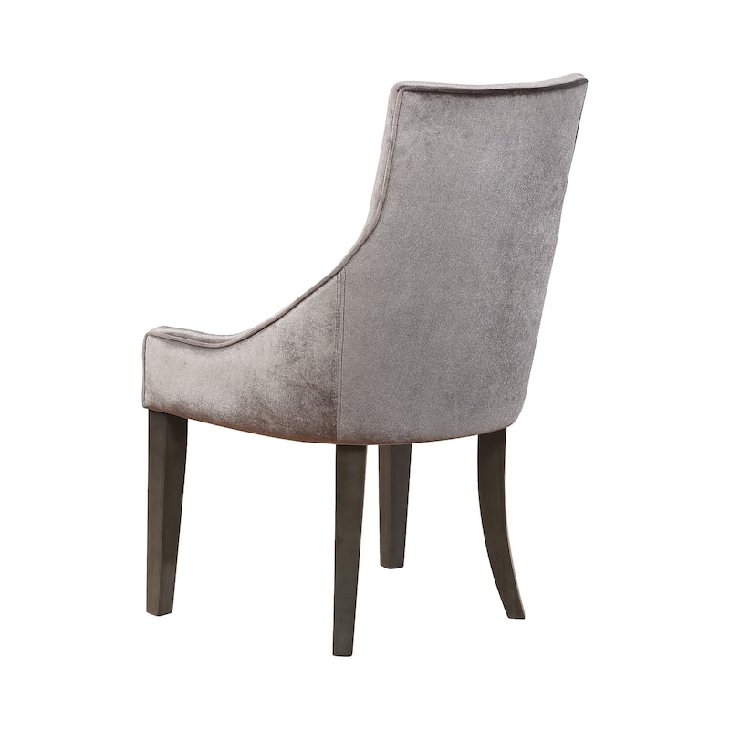Rexford Grey and Charcoal Upholstered Chairs (Set of 4)
