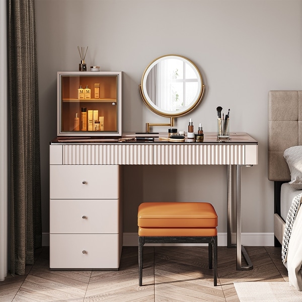 Light wood vanity table deals