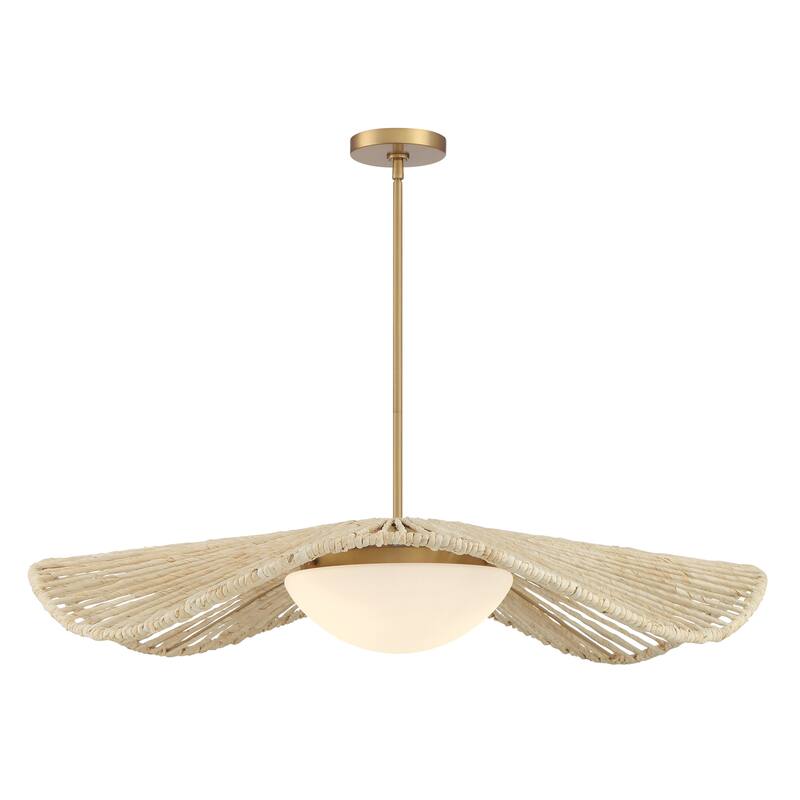 Minka Lavery 143 Longfield 36" Wide Multi Light Pendant with Albaca