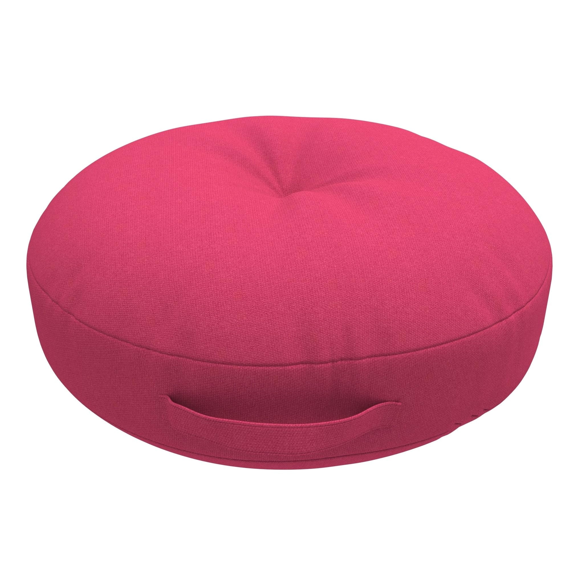 Covers&All Sunbrella Round Seat Cushion with Handle, Plush Outdoor Pillows and Chair Cushions for Home or Patio