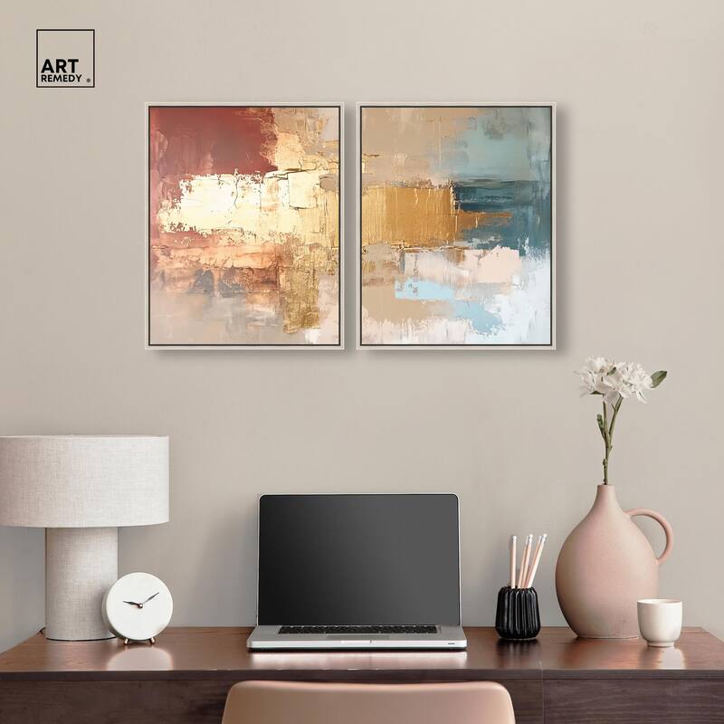 Earthy Glow V Canvas Set of 2 by Art Remedy