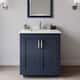 Option Dark Blue / Giotto Quartz Top / Brushed Nickel