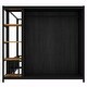 preview thumbnail 12 of 22, Metal Floor Bed Frame with Wardrobe and Built-In Storage Shelves