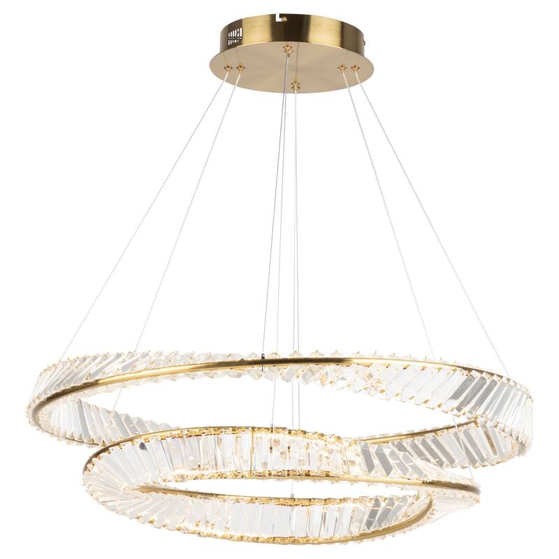 Artcraft Stella LED Chandelier - 65W - Brushed Brass