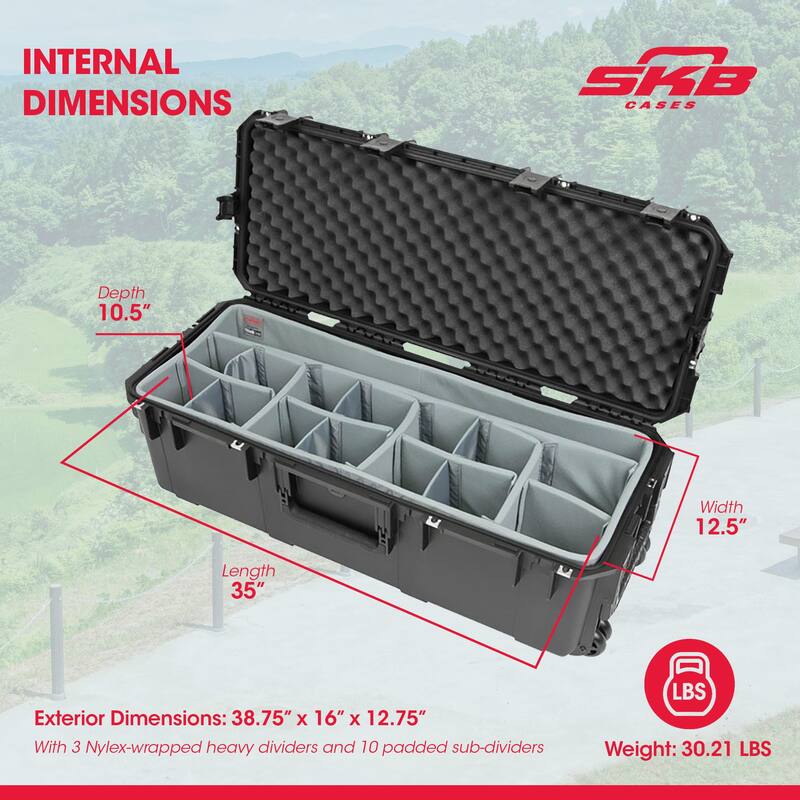 SKB Cases iSeries 3i-3613-12DT Utility and Gear Case with Padded Dividers - 23.85