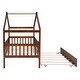 preview thumbnail 37 of 48, Wooden Twin Size House Bed with Twin Size Trundle