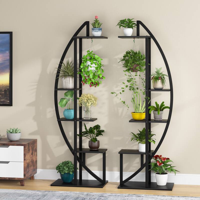 5 Tier Plant Flower Stand Rack, Pack of 2, for Indoor Garden, Balcony