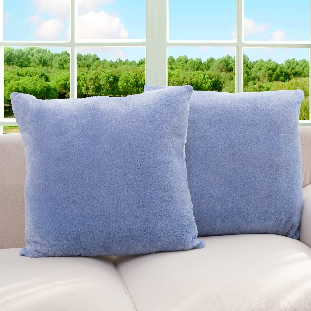 Cheer Collection Set of 2 Ultra Soft and Fluffy Throw Pillow