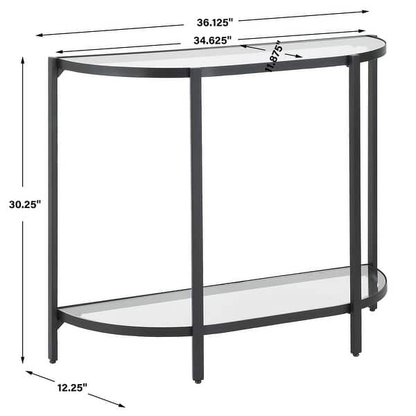 Carson Carrington Iron Black Console Table
