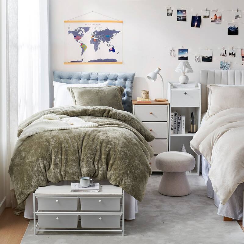 Bae, She Thick - Coma Inducer® Oversized Comforter with Cover - Silver Sage - Twin XL