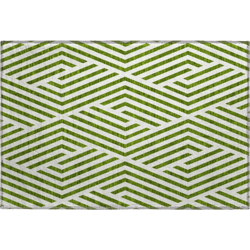 Premium Washable Super Soft Contemporary Geo Mayfield Rug