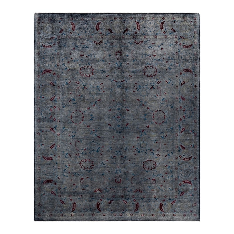 Contemporary Overdyed Wool Hand Knotted Area Rug - 8' 2" x 10' 1"