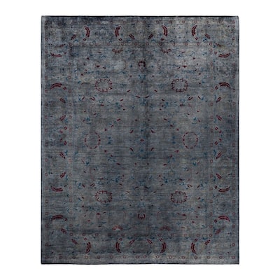Contemporary Overdyed Wool Hand Knotted Area Rug - 8' 2" x 10' 1"