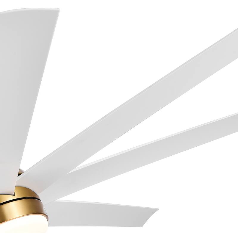 65/72/84 Inches Large LED Ceiling Fan with Light Remote(8-Blade)
