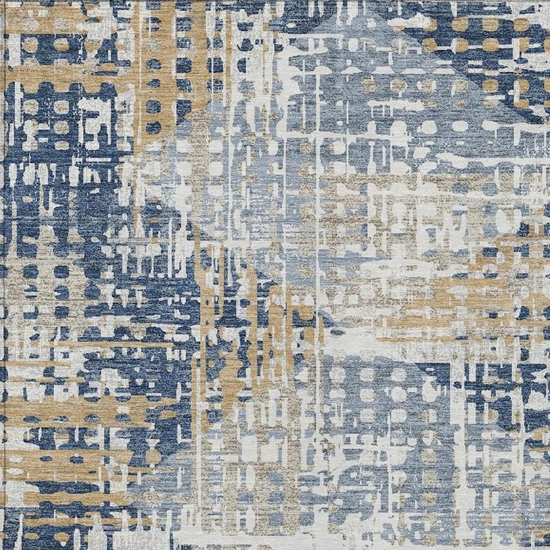 HomeRoots Geometric Transitional Rectangle Outdoor Rug