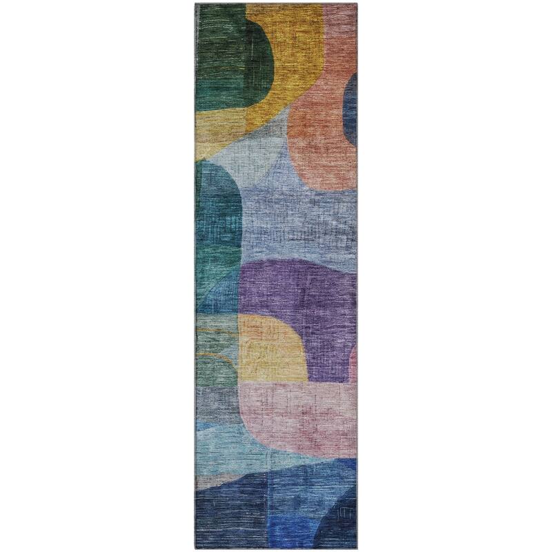 Premium Washable Super Soft Contemporary Abstract Mayfield Rug