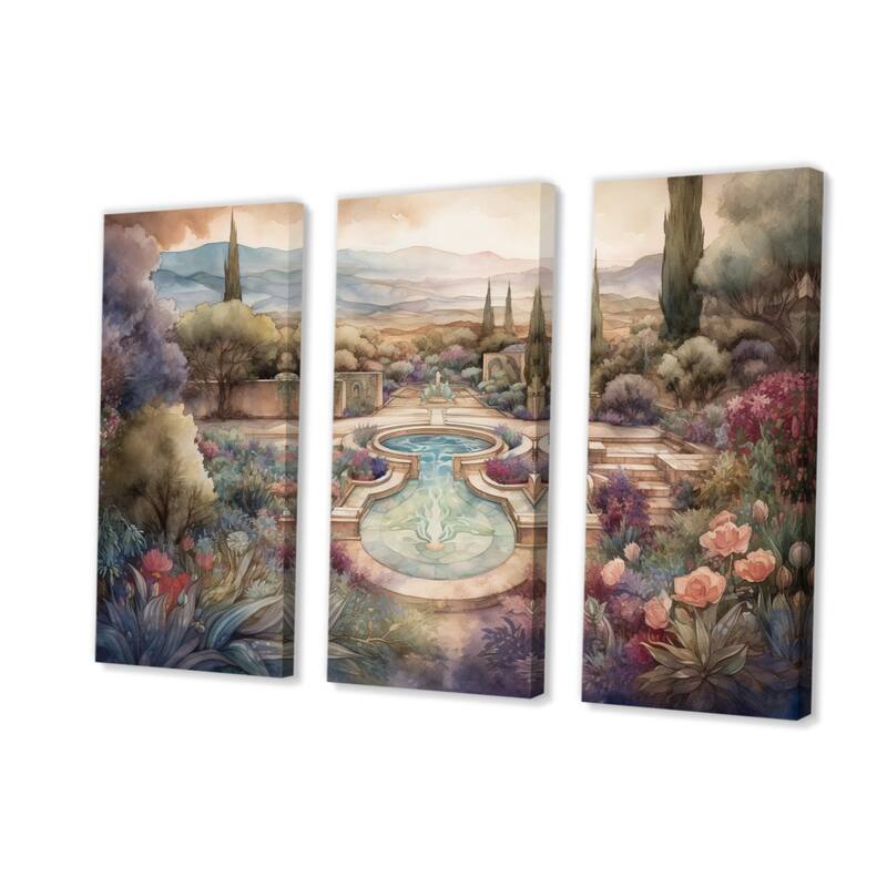 Designart "Garden Oasis I" Garden Wall Decor Set