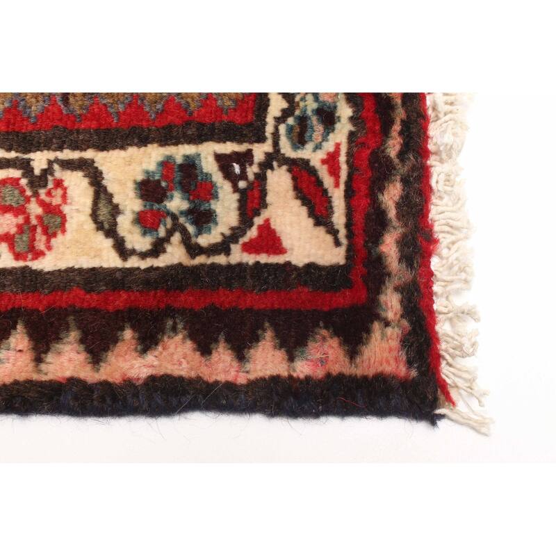 ECARPETGALLERY Hand-knotted Andelz Red Wool Rug - 2'6 x 6'6