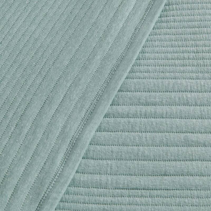 Linery & Co. Cotton Blend Jersey Knit Channel Stitch Quilt Set