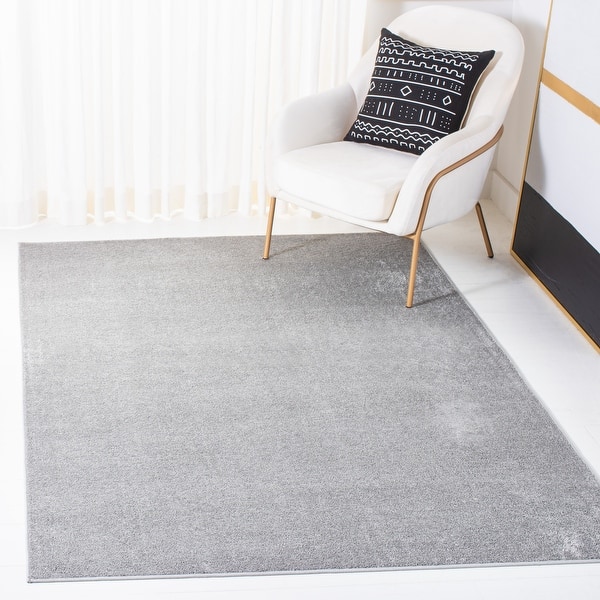 slide 2 of 52, SAFAVIEH Non-Slip Marinella Solid Rug 3'3" x 5'3" - Grey - Rectangle