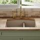 preview thumbnail 76 of 76, Karran Undermount Quartz Double Bowl Kitchen Sink
