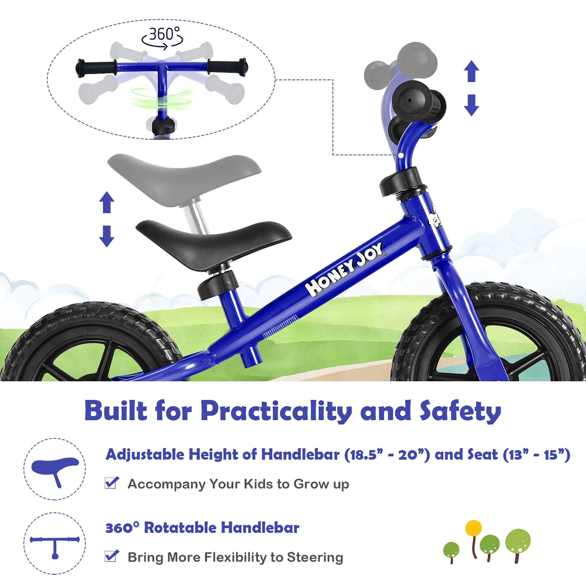 Honey joy on sale balance bike