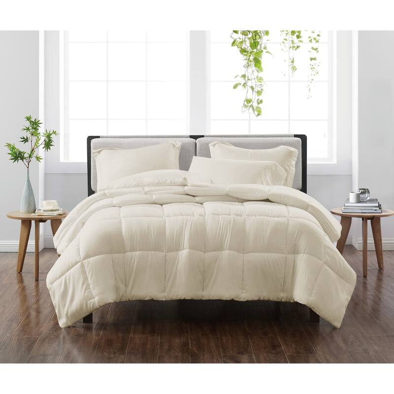 Cannon Heritage Solid 3 Piece Down Alternative Comforter Set