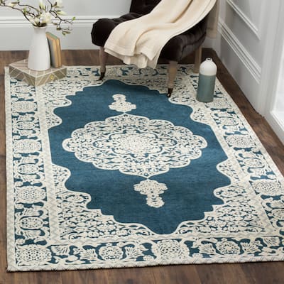 SAFAVIEH Handmade Marbella Alien Modern Polyester Rug