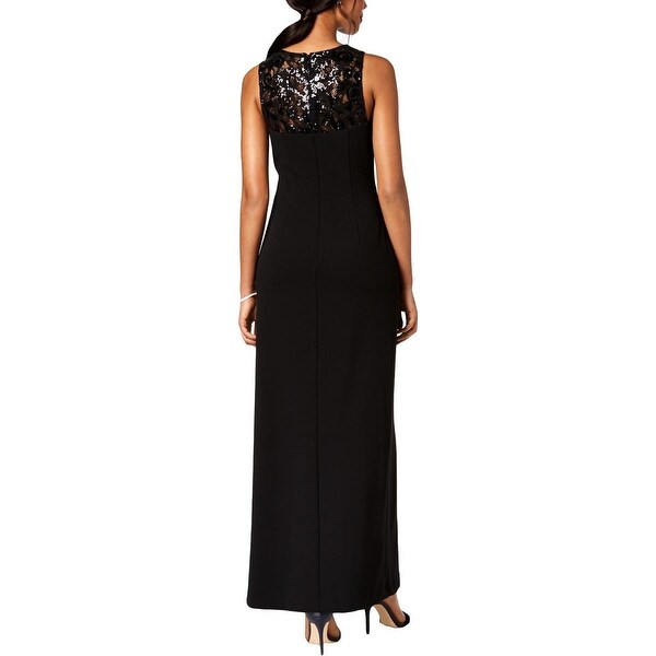 vince camuto sequin lace evening dress
