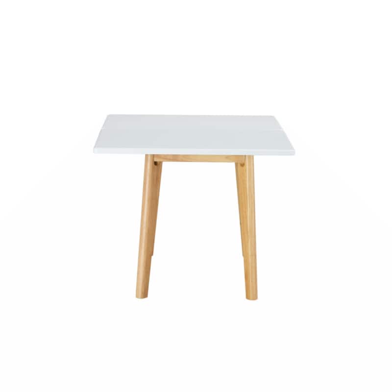 sintered stone tabletop with rubber wooden legs