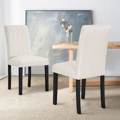Upholstered Dining Chairs Set of 2/4/6 Modern Kitchen Table Chairs with PU Leather, Wood Legs with Rubber Footpads