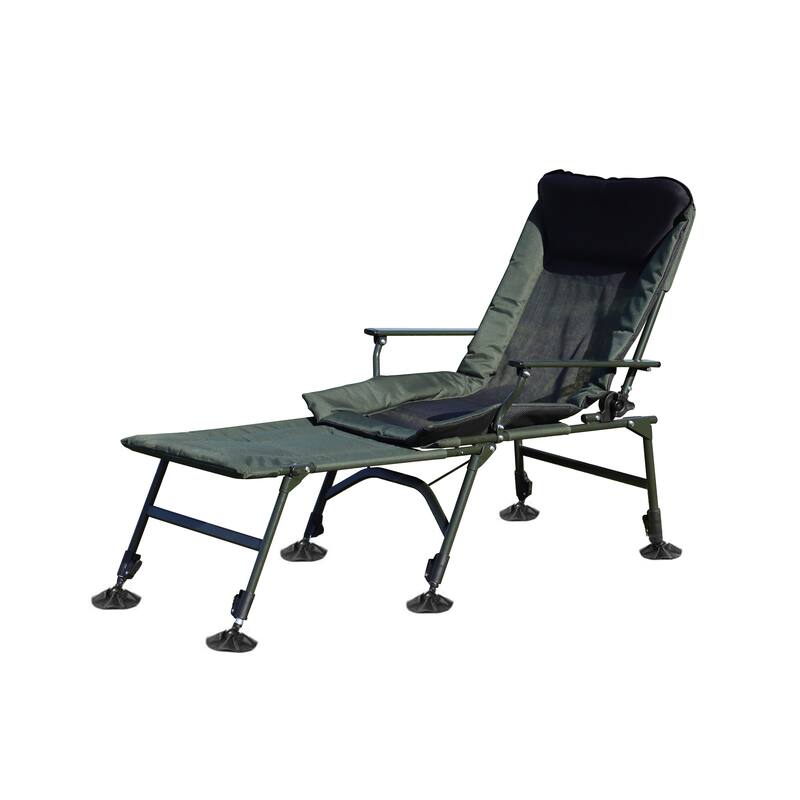 Folding Camping Lounge Chair with Detachable Footrest