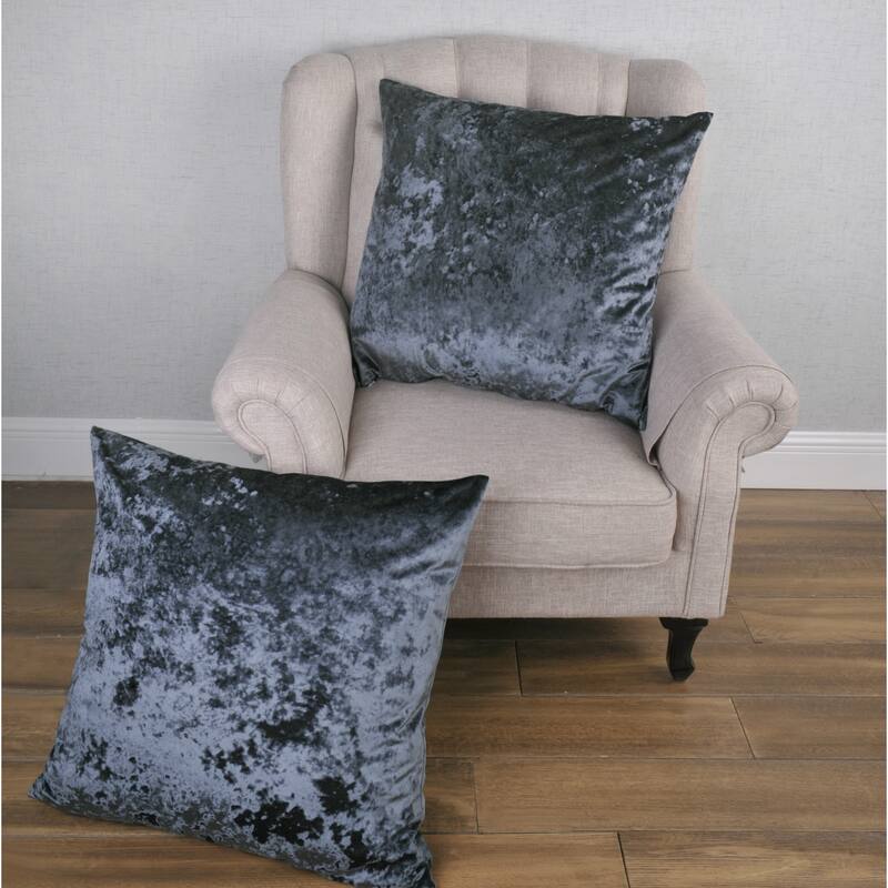 Rancho Crushed Velvet Throw Pillow Cover Set, NO INSERT