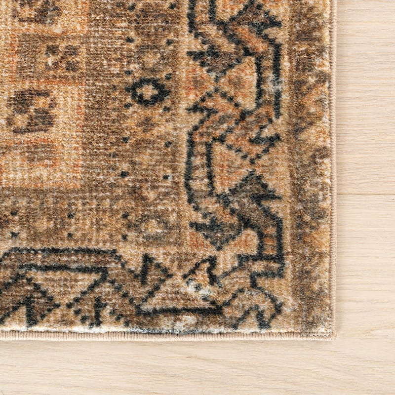 Nuloom Daphine Medallion Washable Area Rug