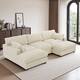 Option White/2 chaise+1 armless chair