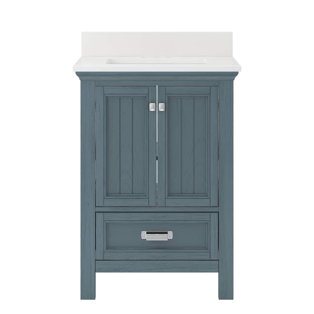 CRAFT + MAIN BAVT2522D-QSW Brantley 24" Free Standing Single Basin