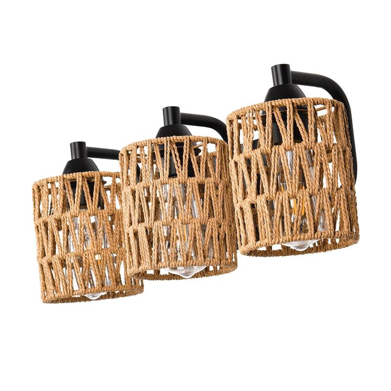 Rattan Vanity Light
