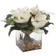 preview thumbnail 1 of 4, Uttermost Dobbins Magnolia Bouquet - 15.75 W x 15.75 H x 12.25 D (inches) White