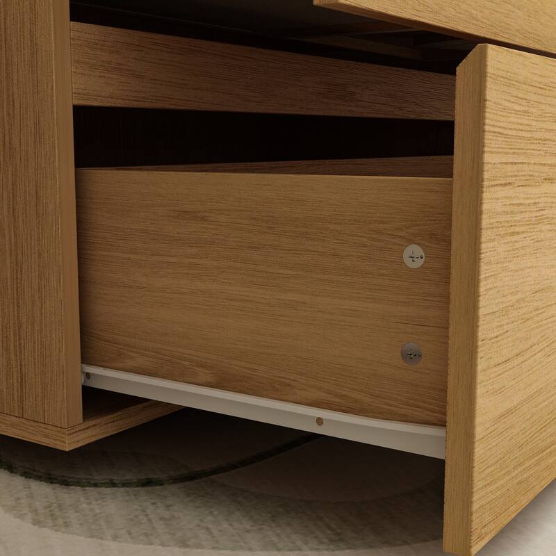 Space-Saving 3 Drawers Storage Chest Dresser in White with Smooth-Glide Drawers