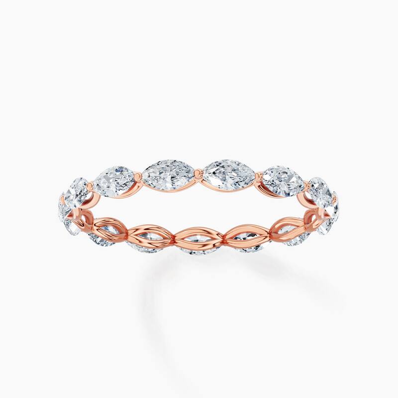 Auriya 14k Gold Marquise East-West Lab Grown Diamond Eternity Band 1.50 - 6.00 ct. tw. (F-G, VS)