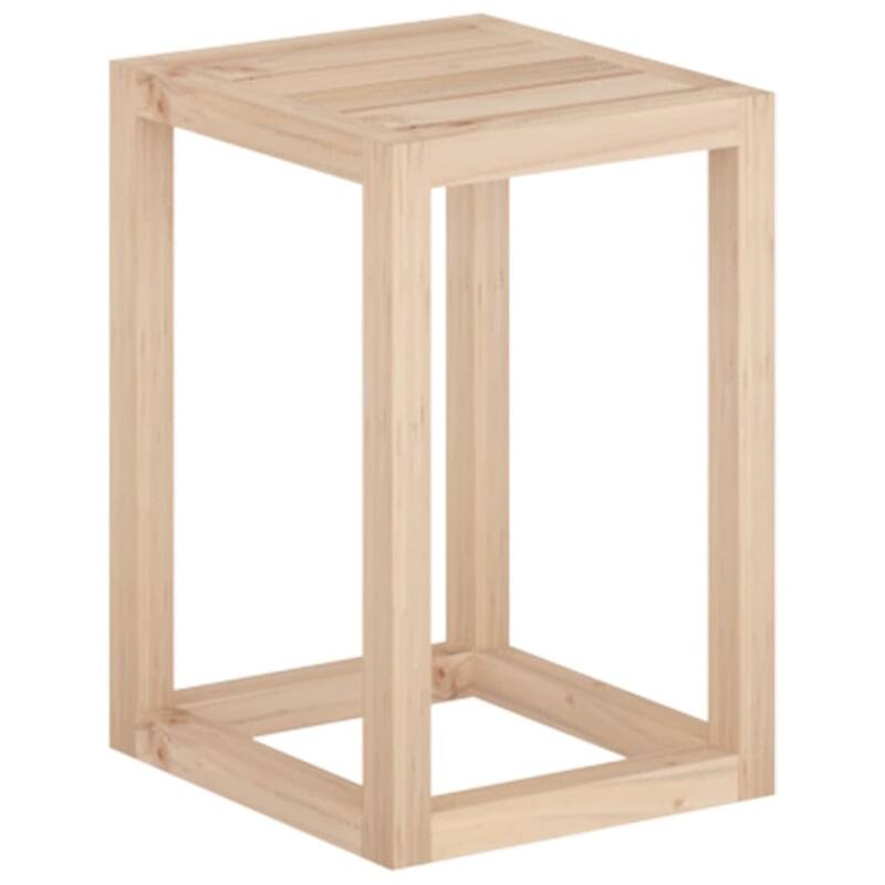 vidaXL Plant Stand Set Set of 3 Pine Solid Pine Wood - 13.4 x 13.4 x 43.3 in