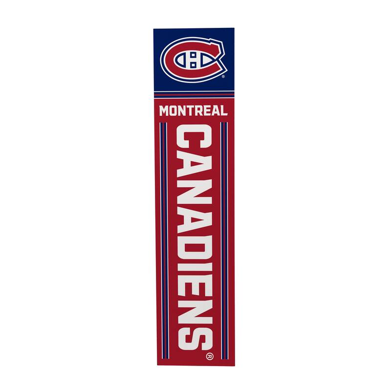 47" Double Sided Seasonal Porch Leaner, Montreal Canadiens - 47" x 11.25"