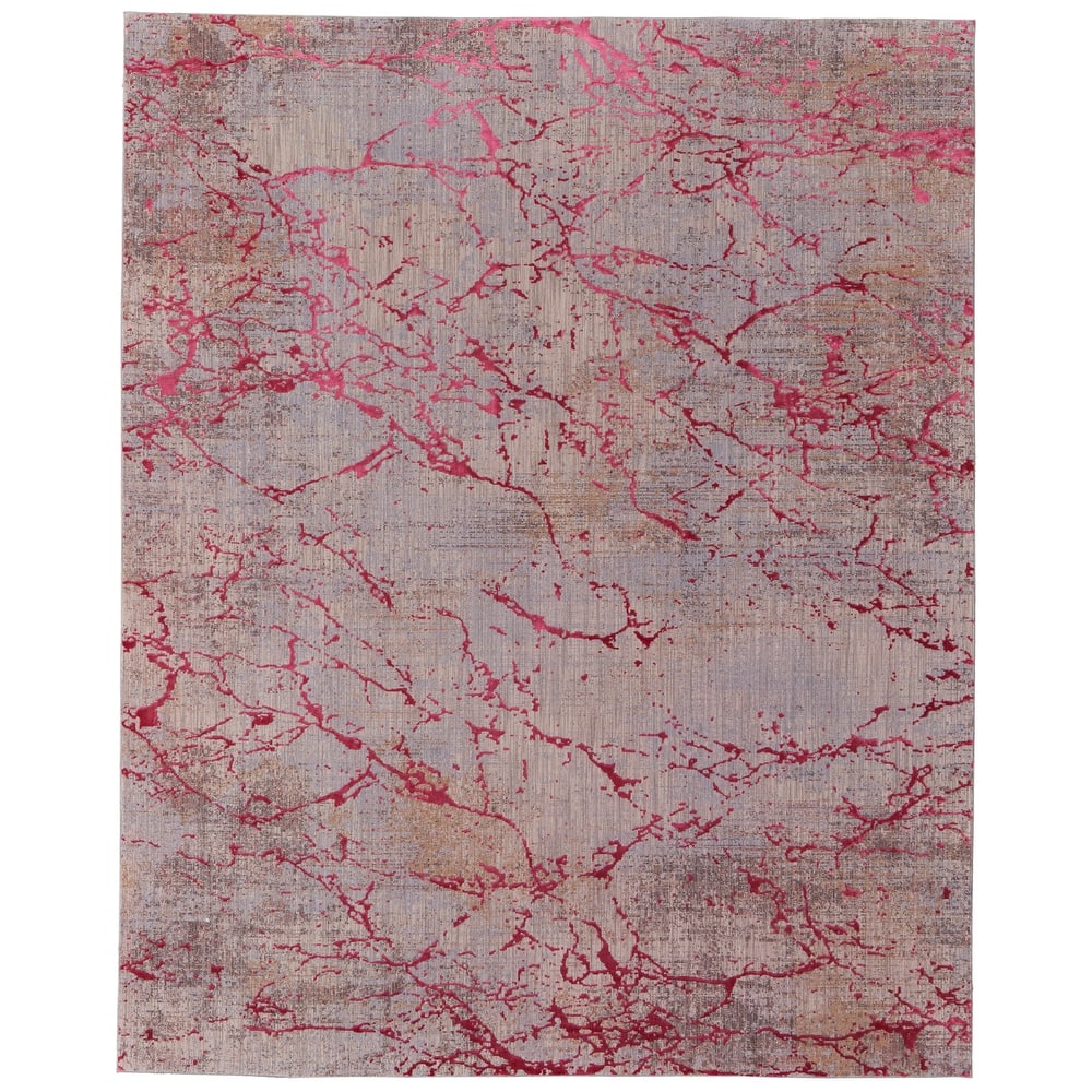 Grand Bazaar Breigh Machine Made Abstract Modern Area Rug