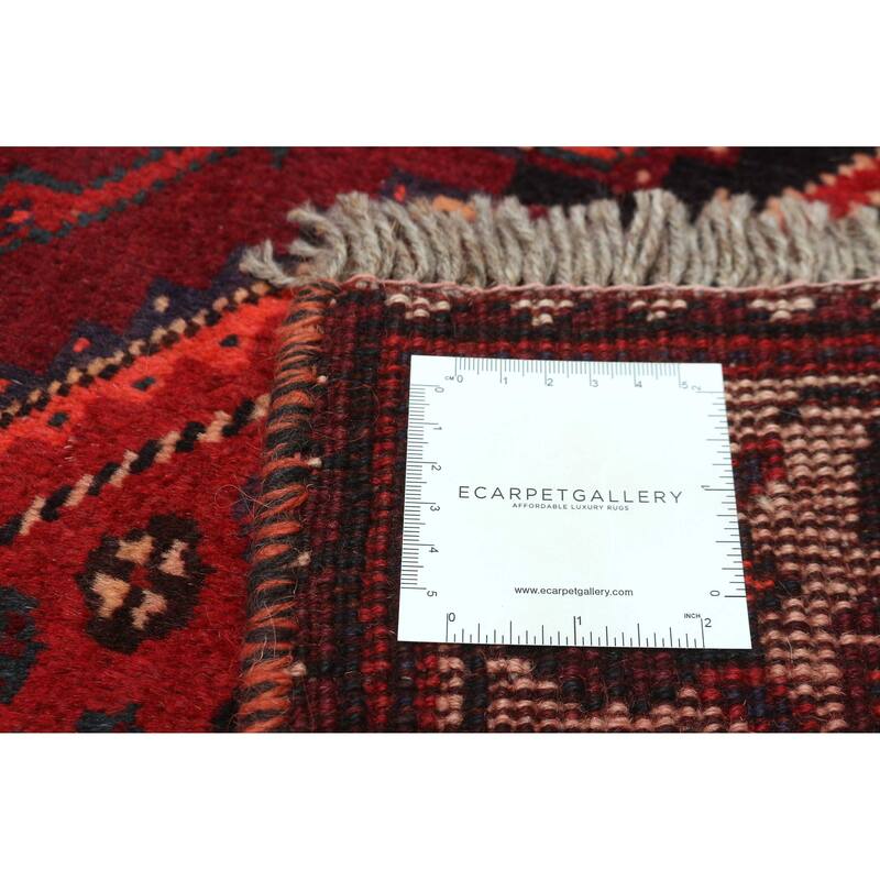 ECARPETGALLERY Hand-knotted Melis Vintage Red Wool Rug - 3'4 x 5'2